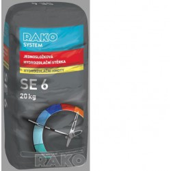 SE6 Jednosložková flexibilní hydroizolační stěrka proti tlakové vodě.